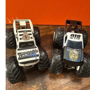 Monster Trucks Hooligan & RARE Police Truck Hot Wheels 1:64 bundle of 2